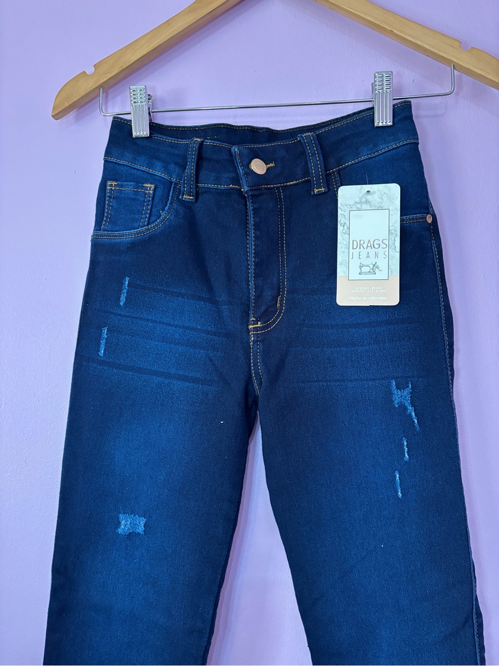 Colombian jeans with effect push up